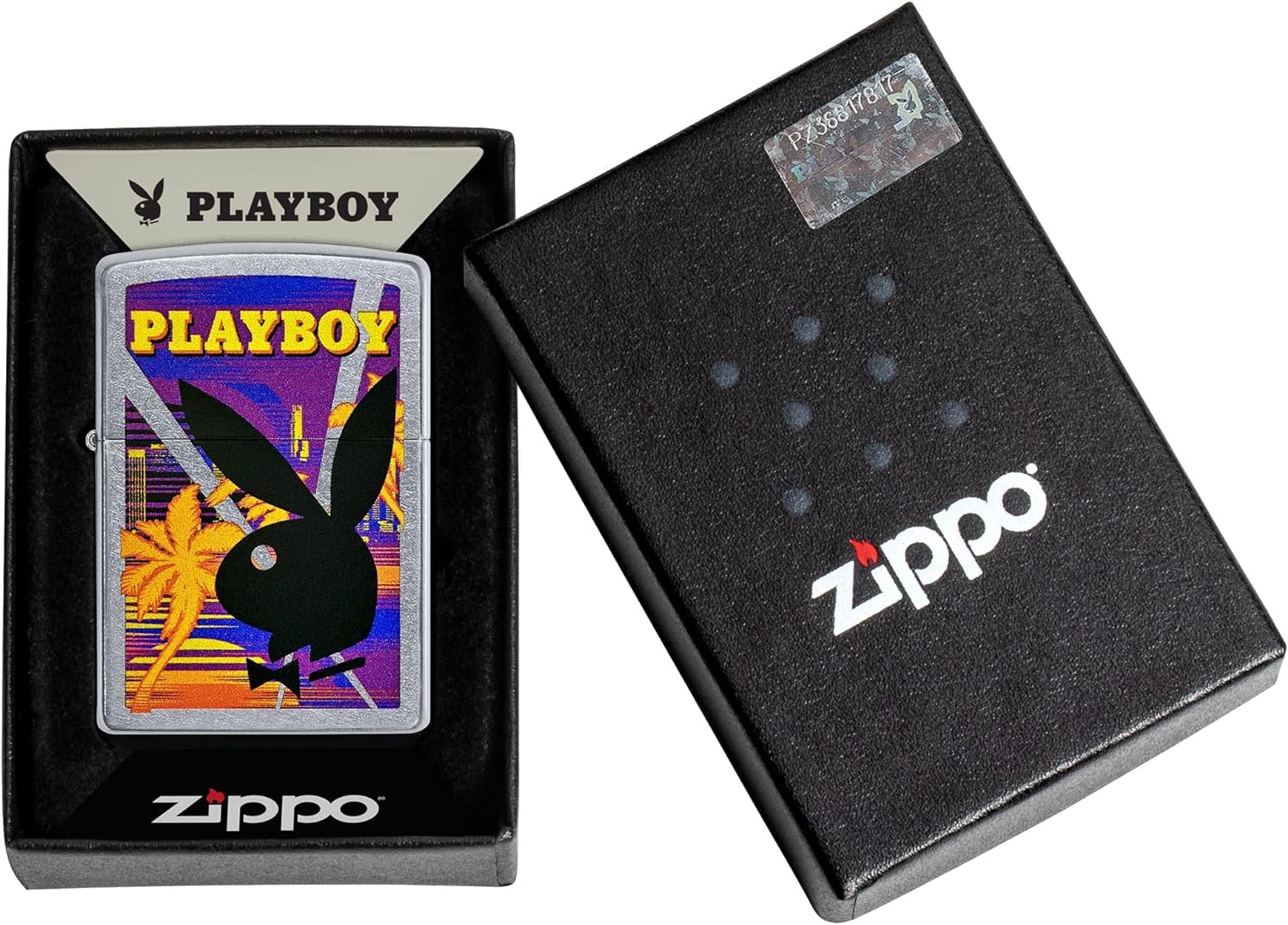 Personalized Zippo Playboy Windproof Lighter Free Engraving - Christmas, Halloween & Valentines Day Gift (Multi Color)