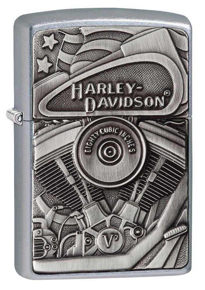 Personalized Clasic Zippo Harley-Davidson Windproof Oil Lighter Free Engraving (29266) - Christmas, Halloween & Valentines Day Gift