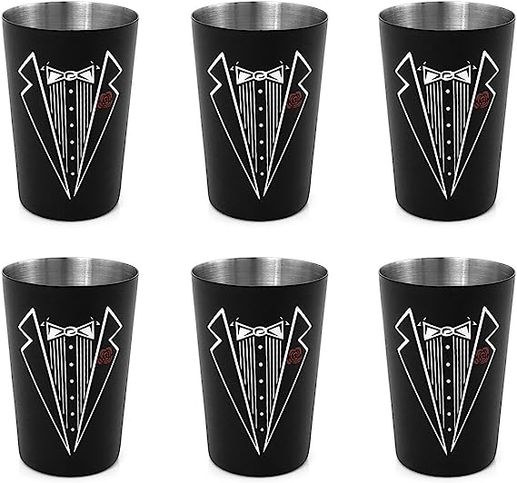 Tuxedo Shot Glass Set