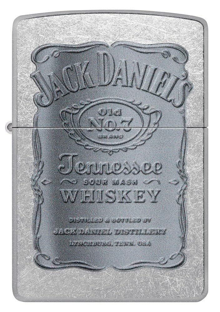 Custom Personalized Zippo Jack Daniel's Classic Windproof Lighter Free Engraving (Silver GY)