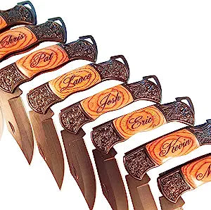 Elegant Laser Engraved Knife