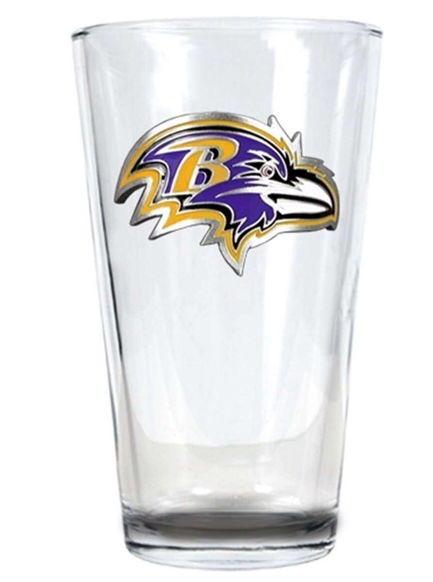Officially Licensed NFL 16oz Pint Glass (Primary Logo) Beer Glass Choose your Team
