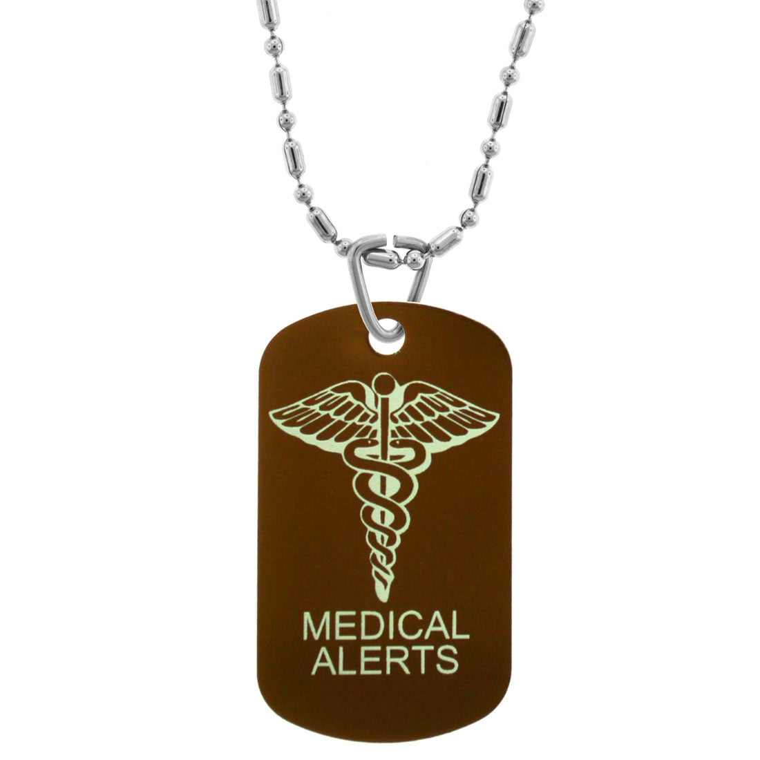 GIFTS INFINITY Custom Engraved Personalized Medical Alert ID Dog Tag, Pendants, Necklace