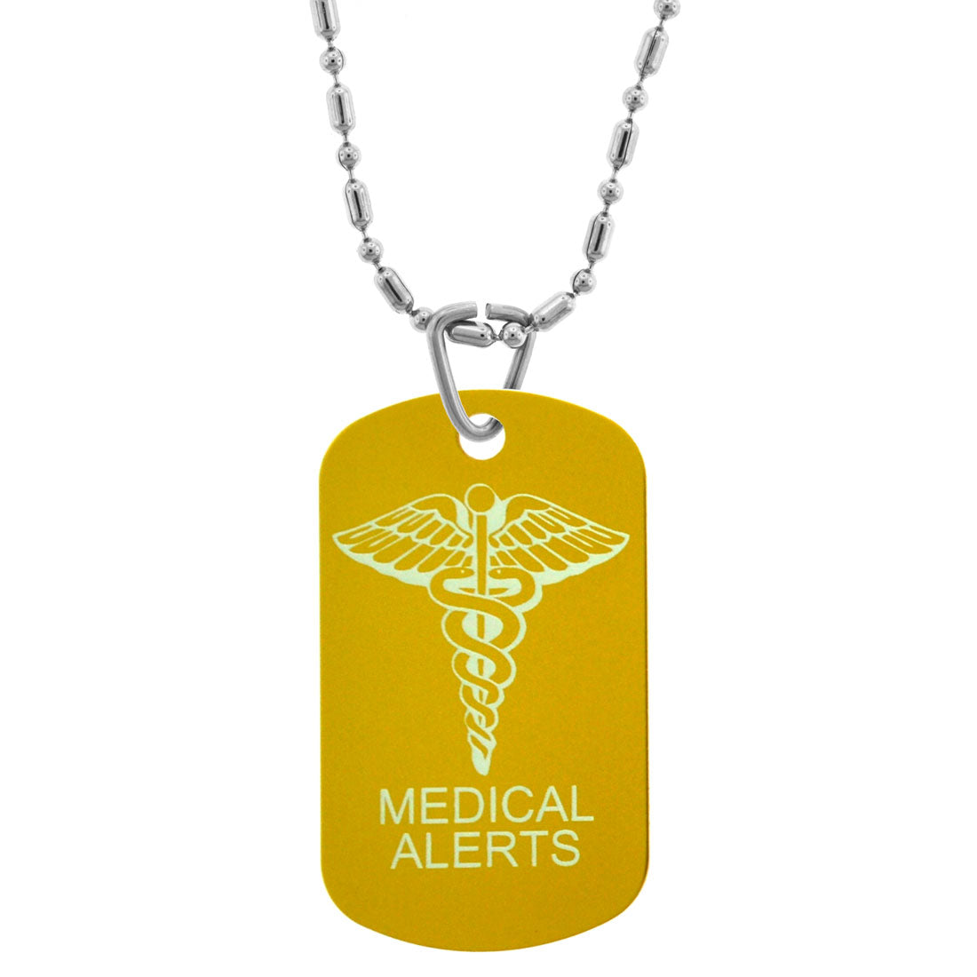 GIFTS INFINITY Custom Engraved Personalized Medical Alert ID Dog Tag, Pendants, Necklace