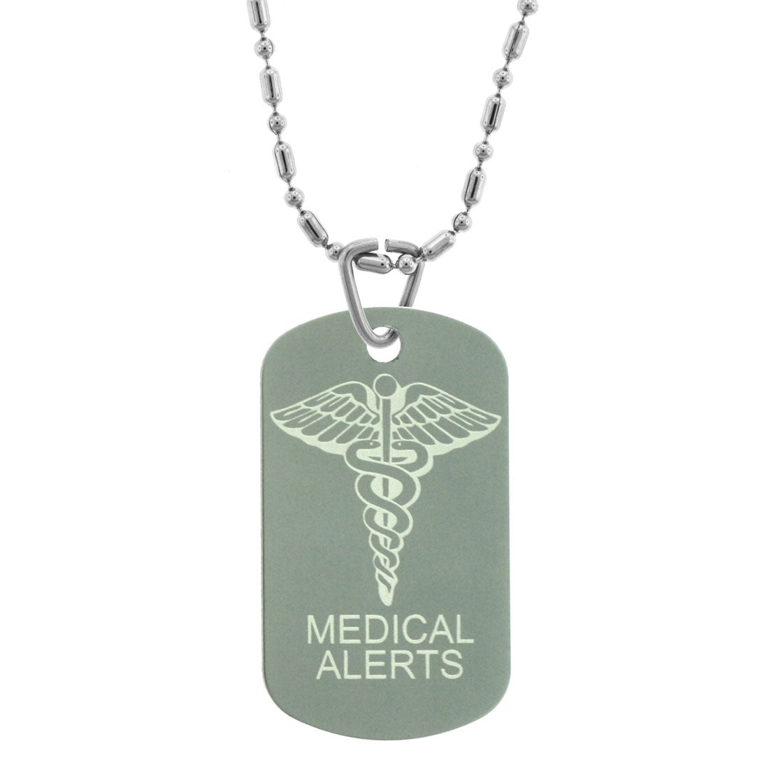 GIFTS INFINITY Custom Engraved Personalized Medical Alert ID Dog Tag, Pendants, Necklace