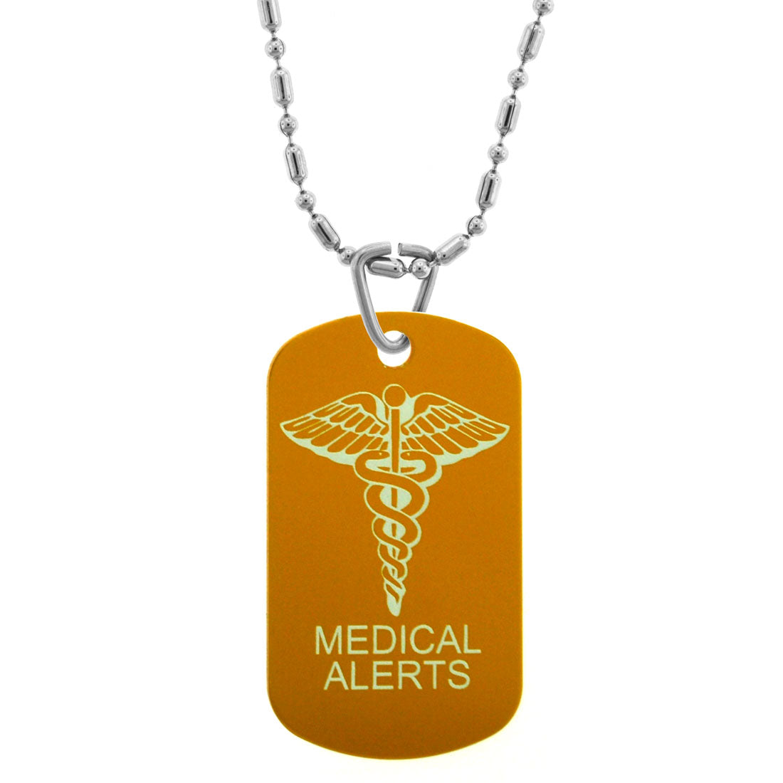 GIFTS INFINITY Custom Engraved Personalized Medical Alert ID Dog Tag, Pendants, Necklace