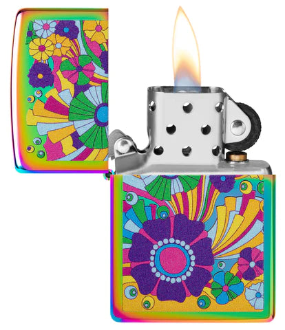 Zippo Vintage Flowers Design Multi Color lighter