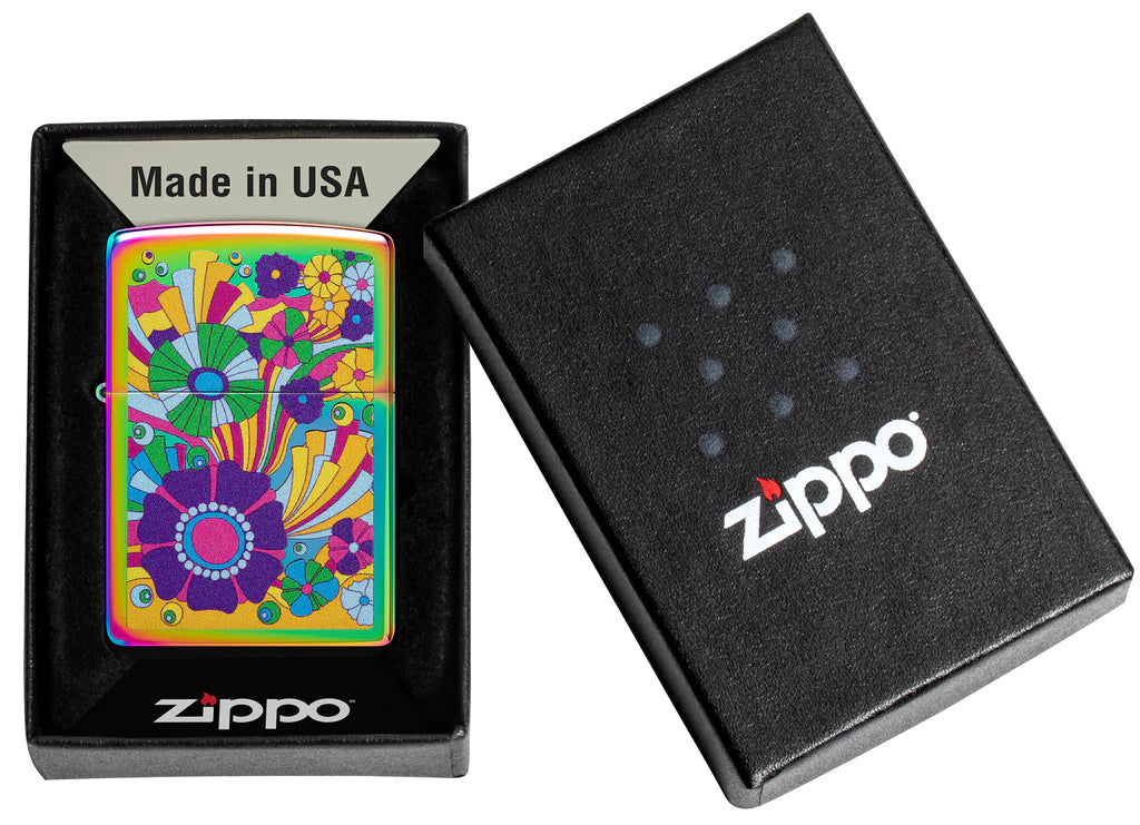 Zippo Vintage Flowers Design Multi Color lighter