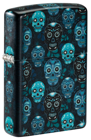 Zippo Sugar Skulls Design - Ignite Your Style with this Iconic Design Lighter, Glow-in-the-Dark finish