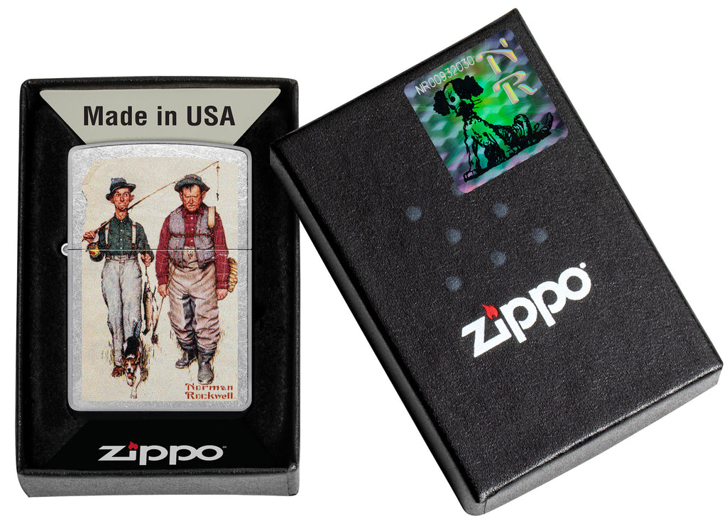 Zippo Norman Rockwell Design Lighter
