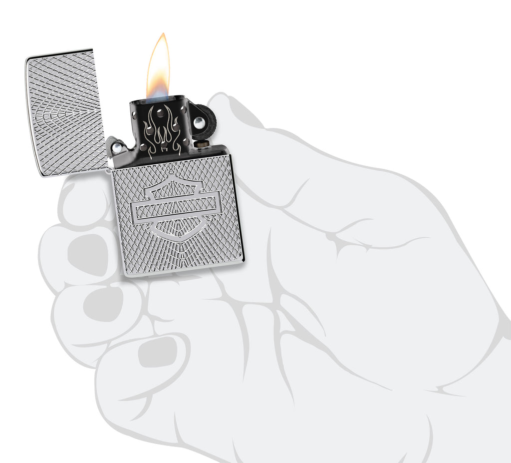 Zippo Harley-Davidson® Design High Polish Chrome Lighter