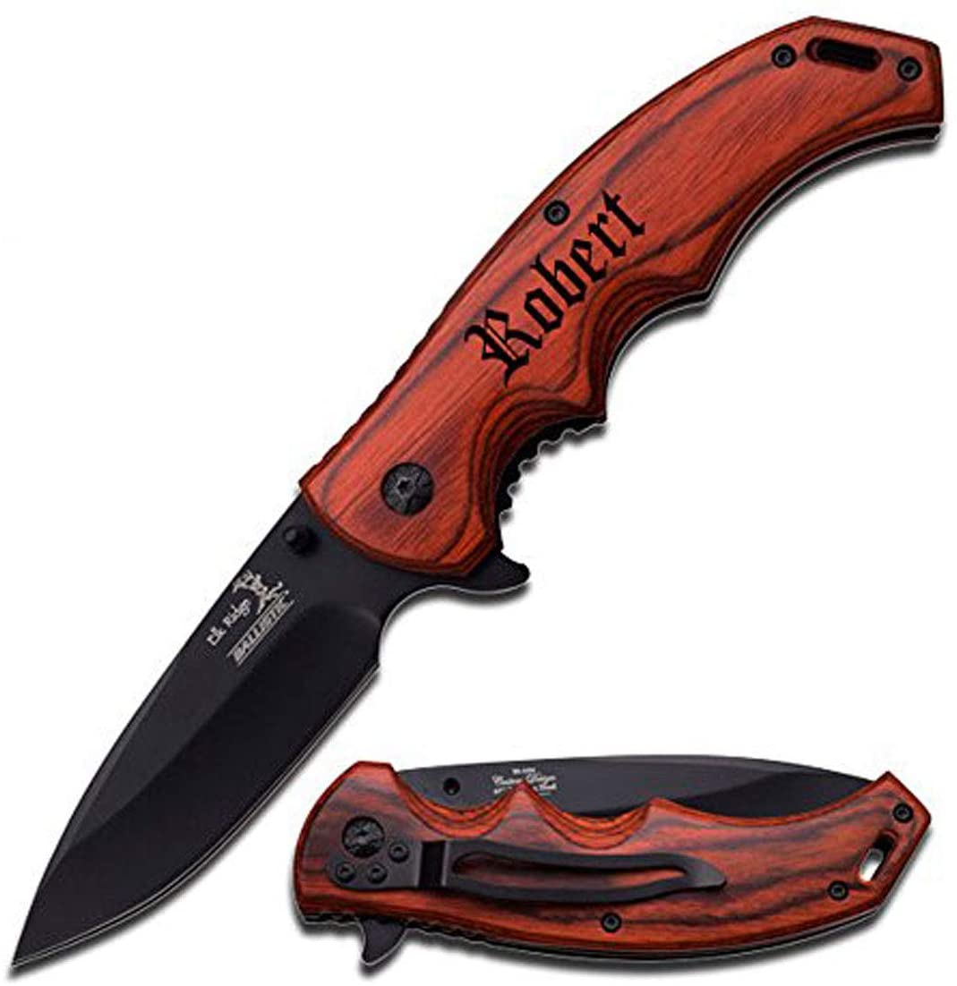 Elk Ridge EK-004PW WOODEN TACTICAL FOLDING KNIFE