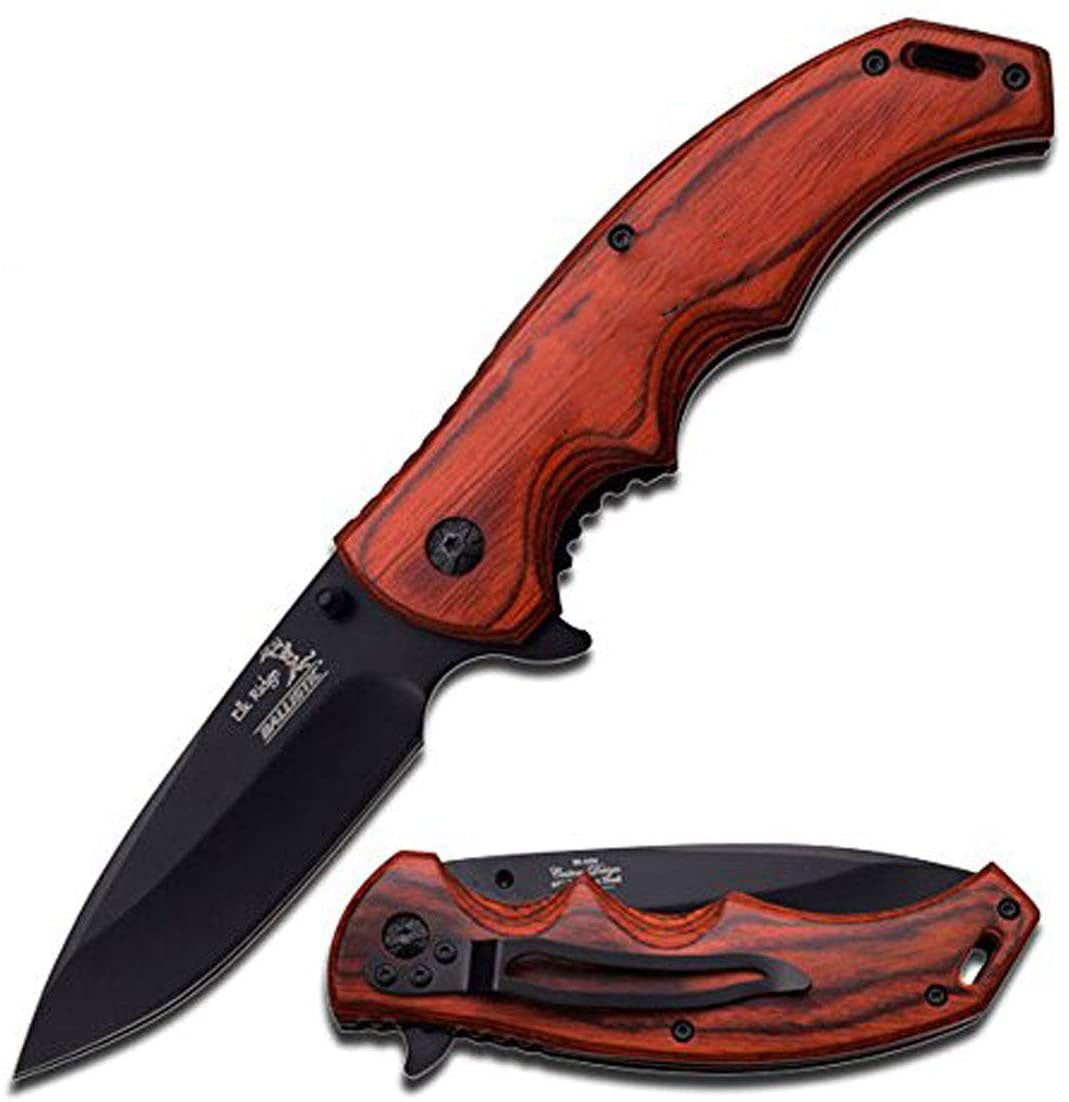 Elk Ridge EK-004PW WOODEN TACTICAL FOLDING KNIFE