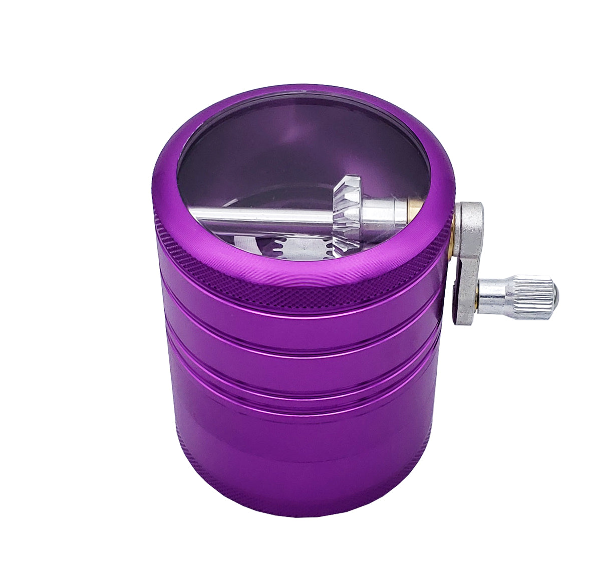 62mm Metal Spice Herb 4 Part Big Mill Grinder Purple