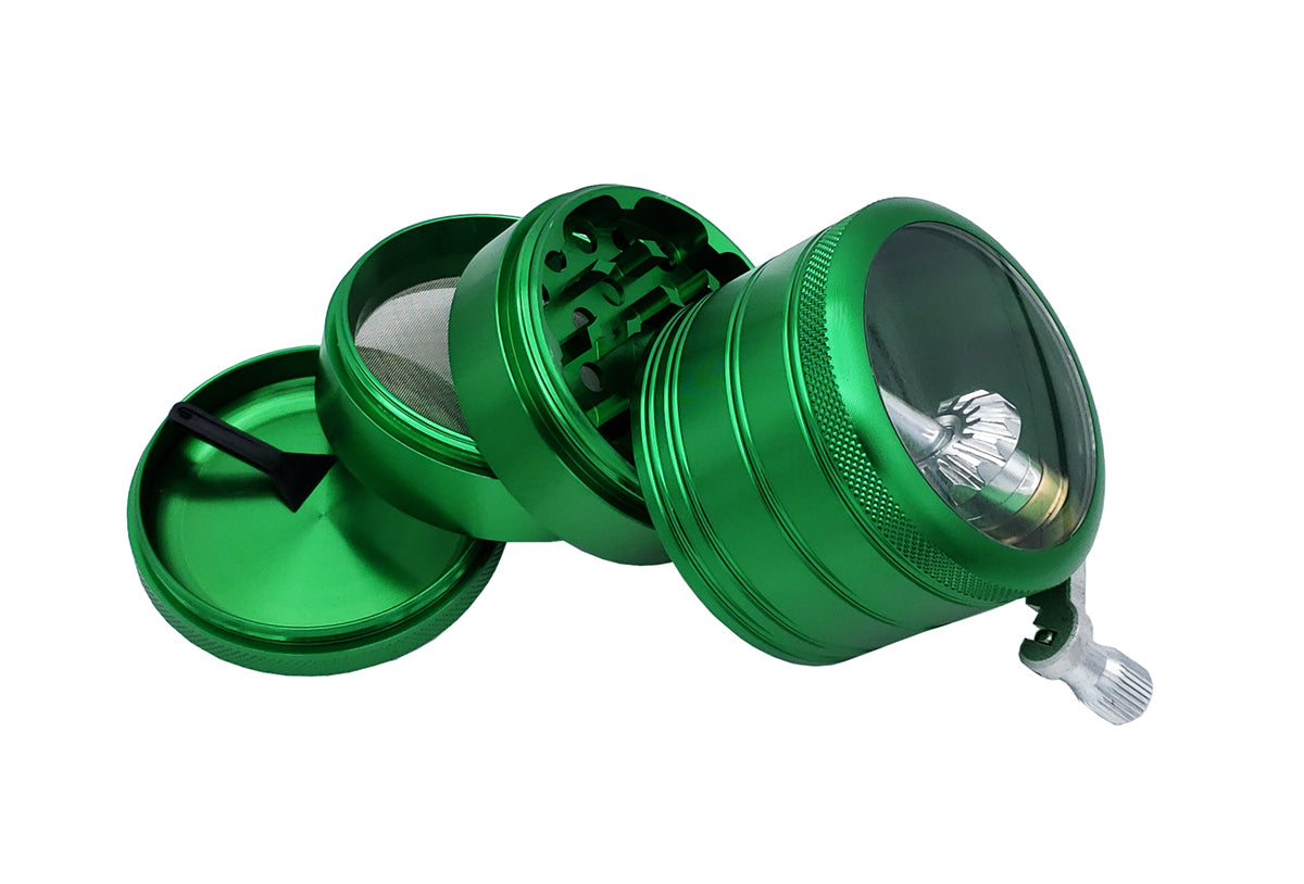 62mm Metal Spice Herb 4 Part Big Mill Grinder Green