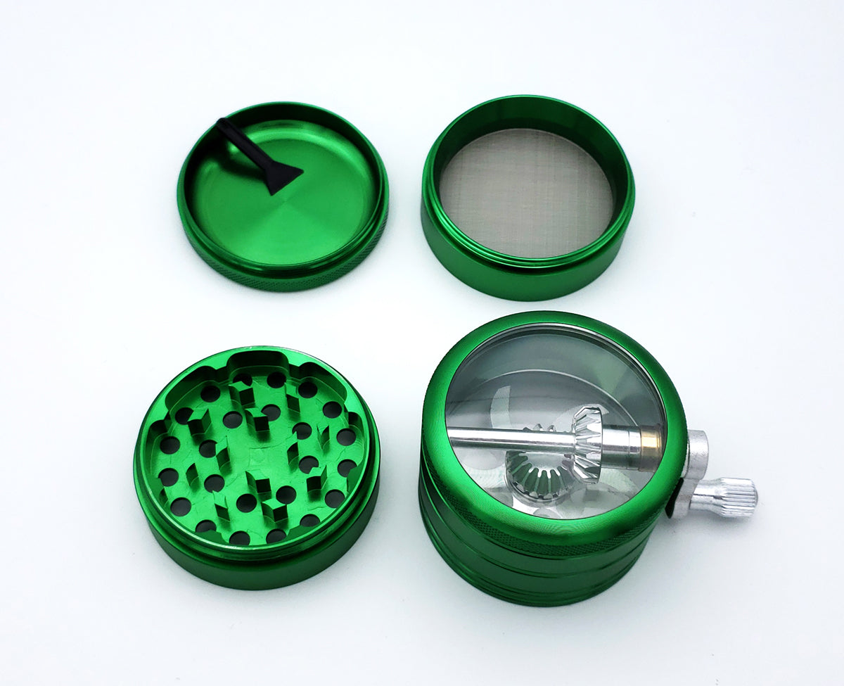 62mm Metal Spice Herb 4 Part Big Mill Grinder Green