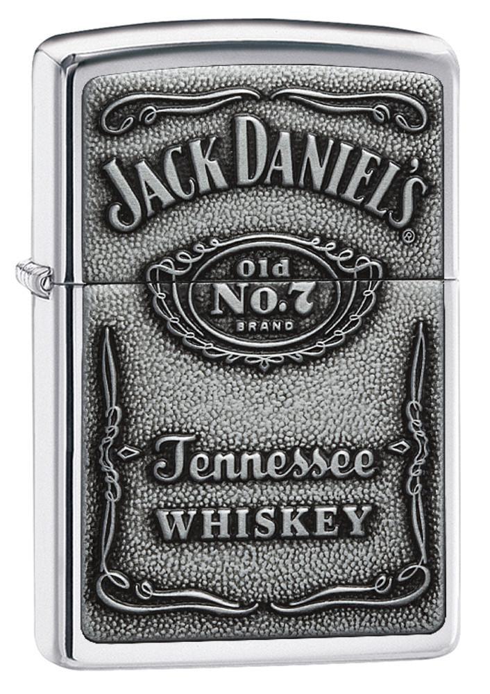 250JD, Jack Daniel's Tennessee Wiskey, Emblem, High Polish Chrome, Classic Case