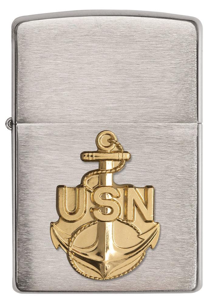 280ANC, United States Navy Bronze Emblem, Brushed Chrome Finish