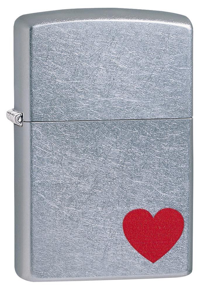 29060, Red Heart Love Design, Color Image, Street Chrome Finish, Classic Case