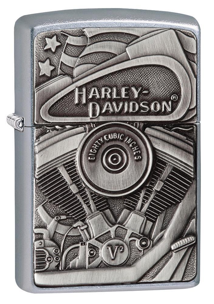 29266, Harley-Davidson Engine, Emblem, Street Chrome, Classic Case