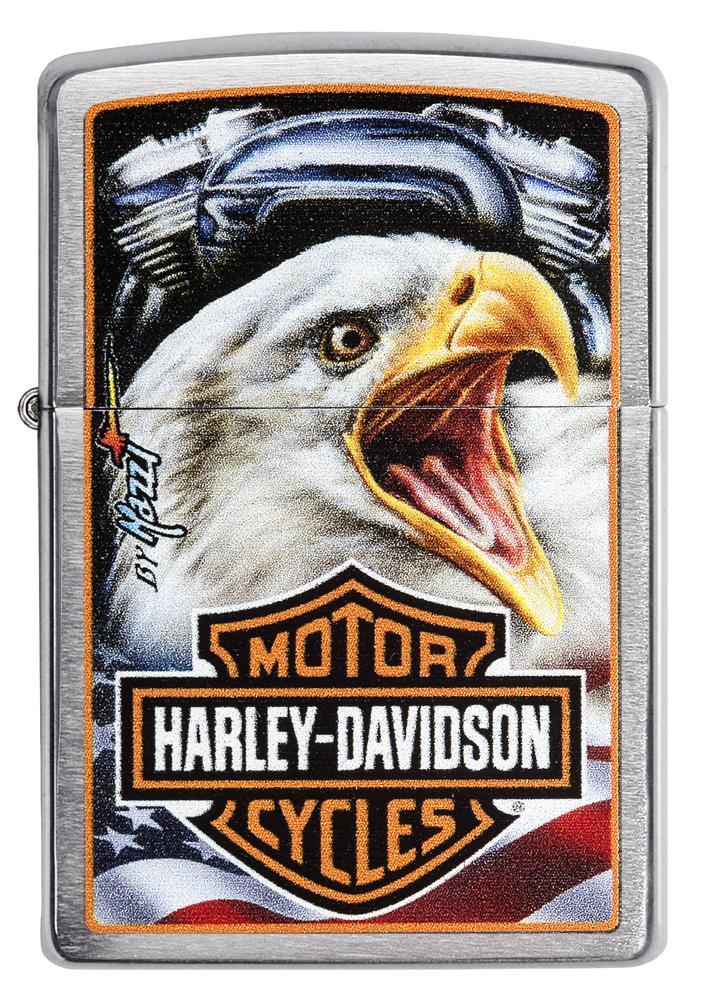 29449, Harley-Davidson/Mazzi Americana Eagle, Color Image, Brushed Chrome, Classic Case