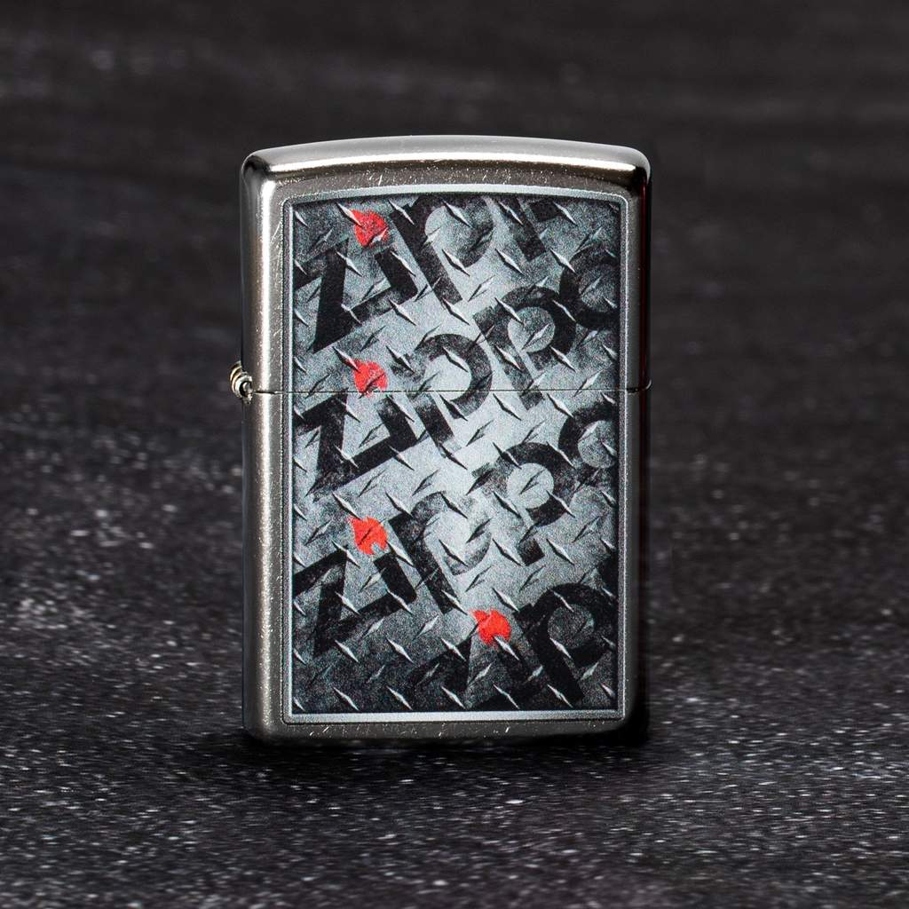 Diamond Plate Zippo Design Lighter