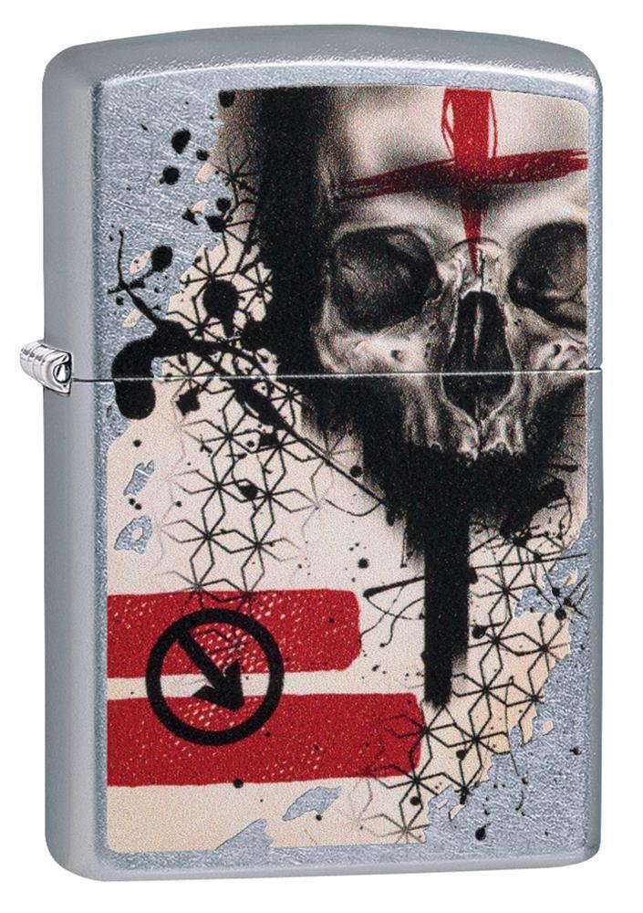 Zippo Trash Polka Tattoo Skull Lighter