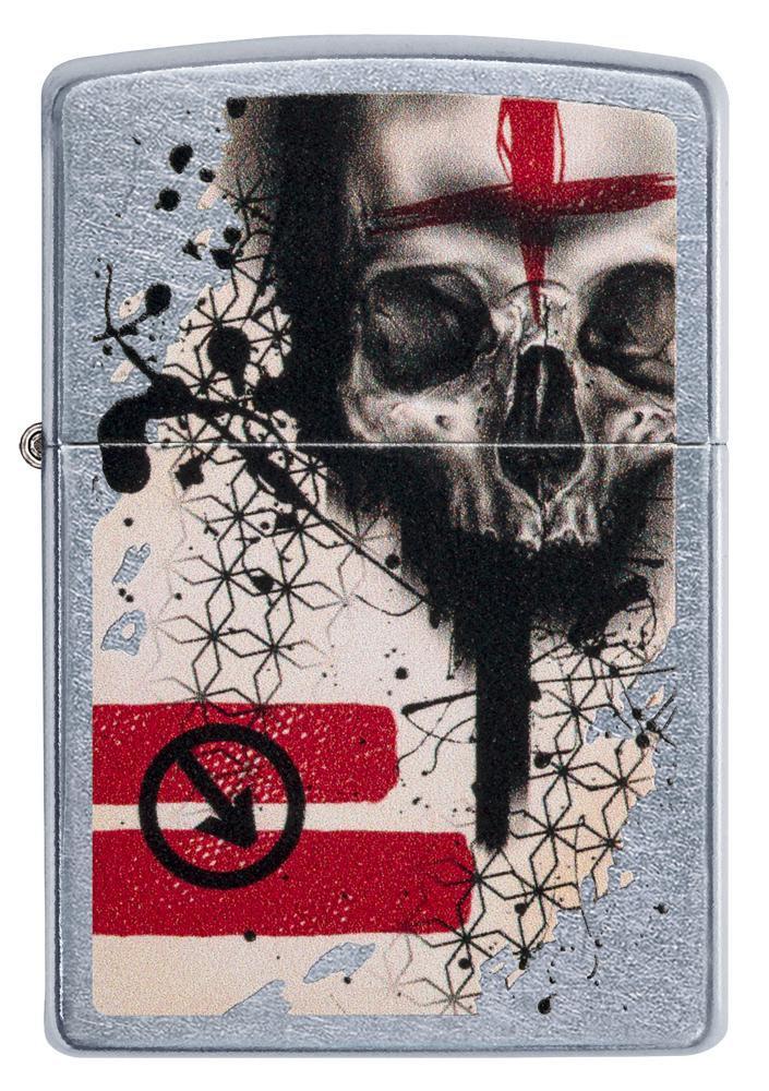 Zippo Trash Polka Tattoo Skull Lighter