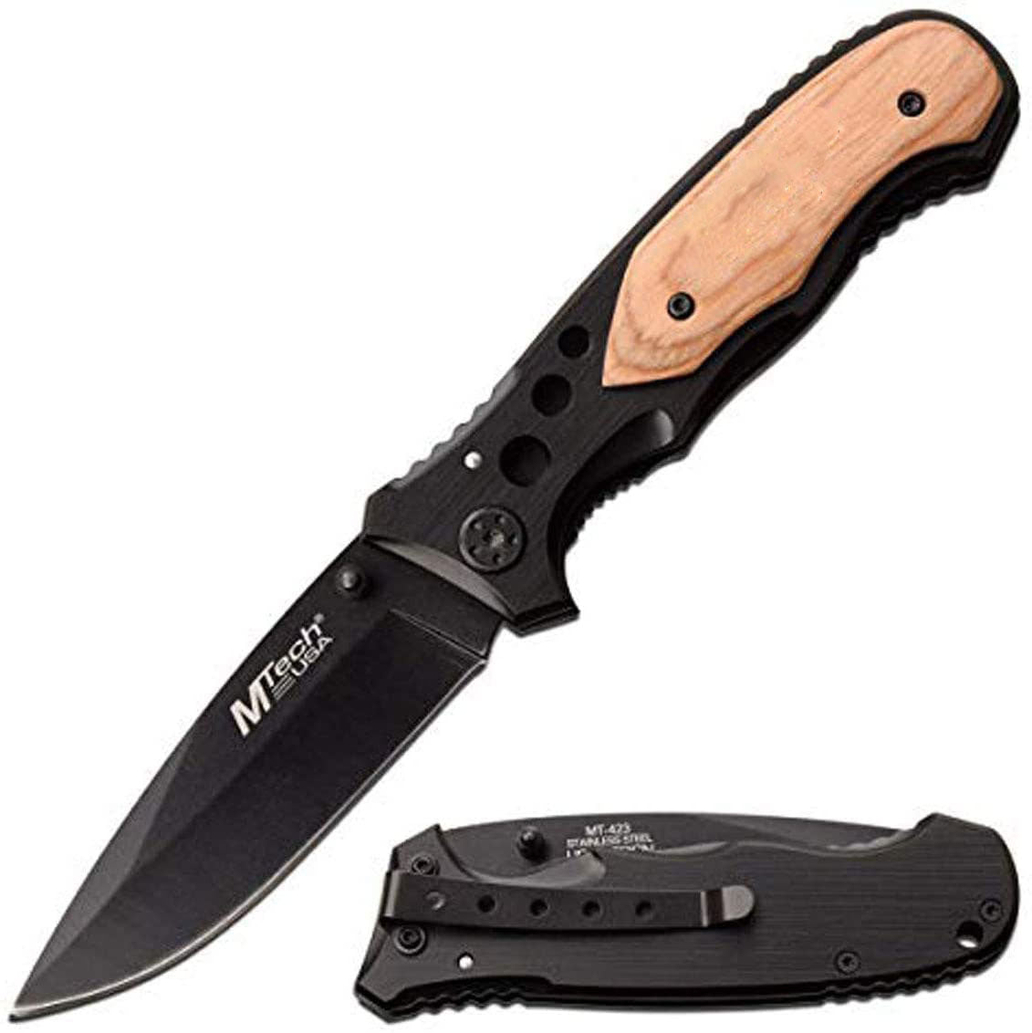 GIFTS INFINITY Personalized Laser Engraved 4.5" Closed Pocket Knife with Stonewashed Blade, Stainless Steel Handle