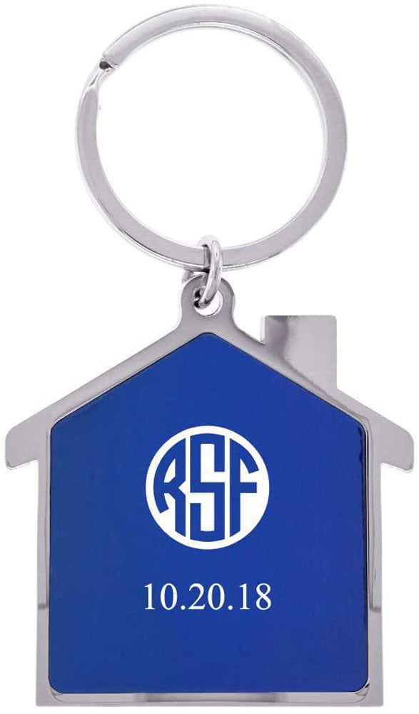 Personalized House Shaped Key Chain - Free Laser Engraving