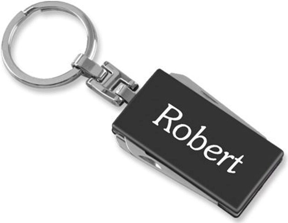 Personalized 5 in 1 Multi-Function Pocket Knife Keychain - Free Laser Engraving