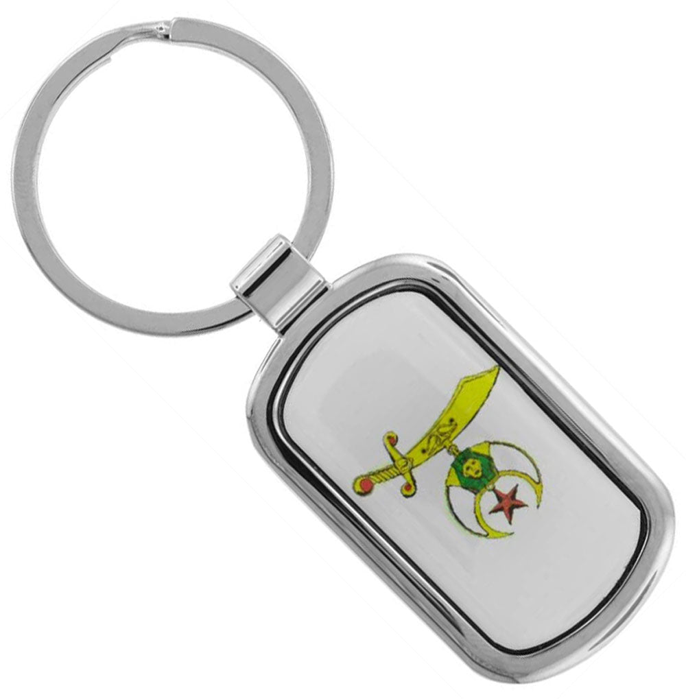 Shriners Freeman Masonic Mason - Coated Key Chain.