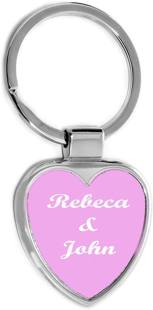 Personalized Heart Shaped Key Chain - Free Laser Engraving