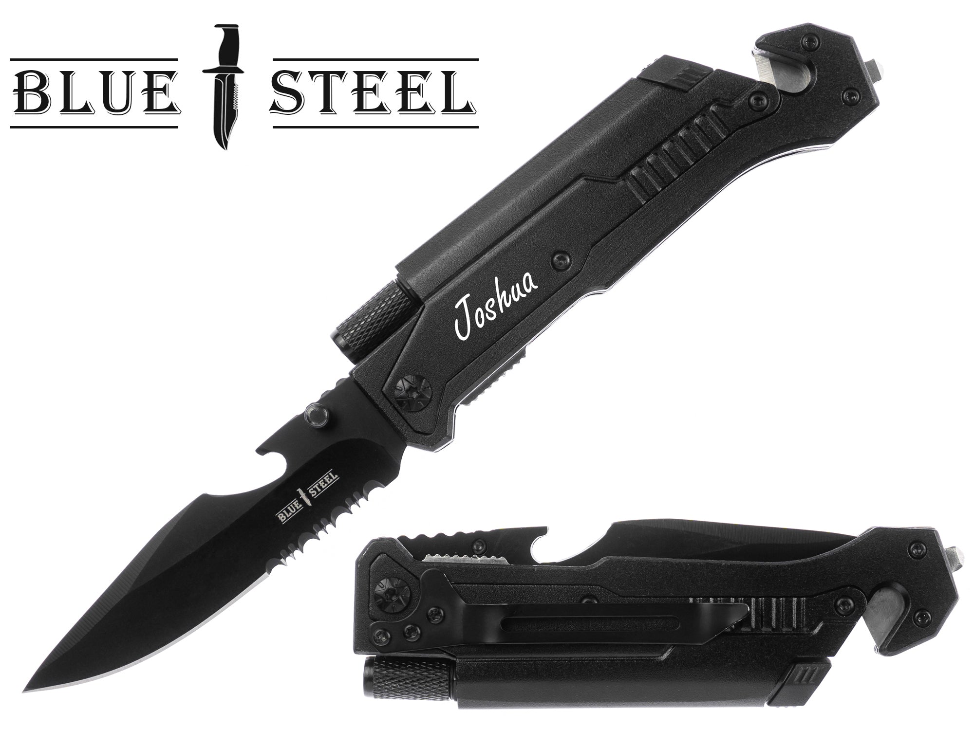 GIFTS INFINITY 8.5" Overall Custom Engraved Personalized Pocket Knife With 6 Functions, Anniversary Birthday Gift For Him