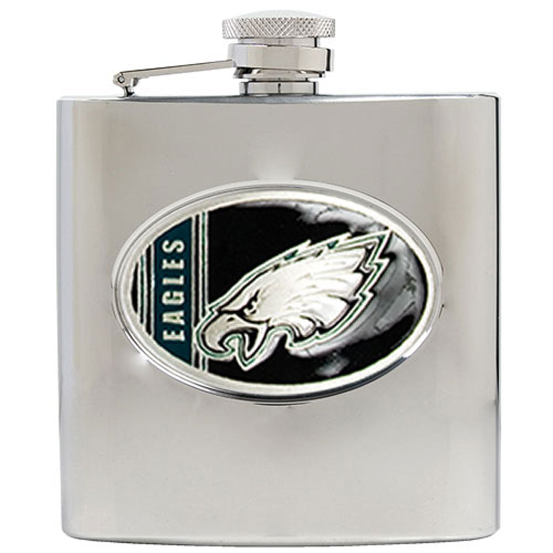 NFL 6oz Philadelphia Eagles Team Stainless Steel, Bachelor, Liquor Guy Gift for Whiskey Lovers | Unique Guy and Military Flasks