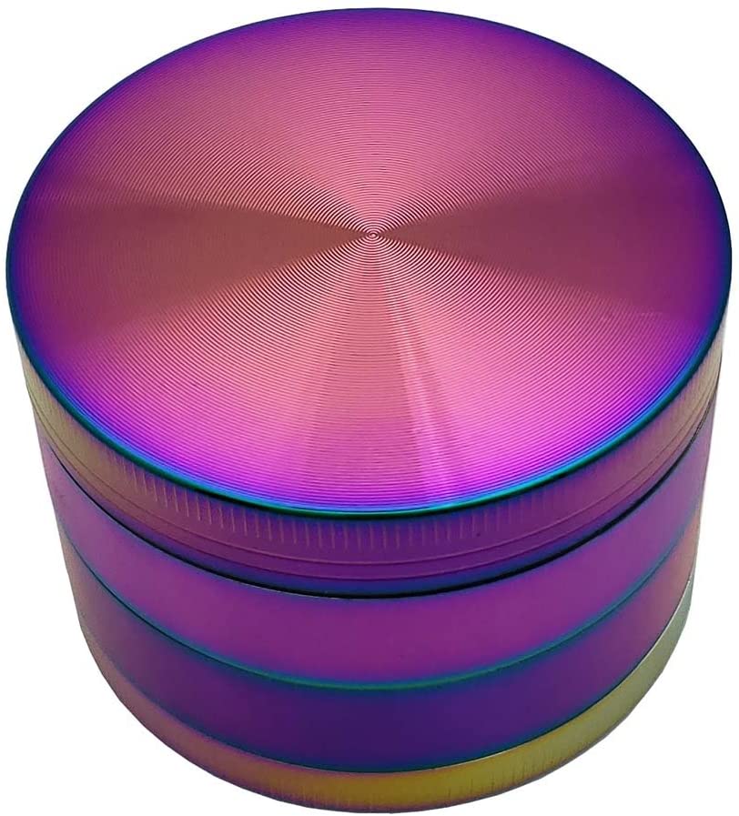 65mm Rainbow Metal Spice Herb 4 Part Grinders