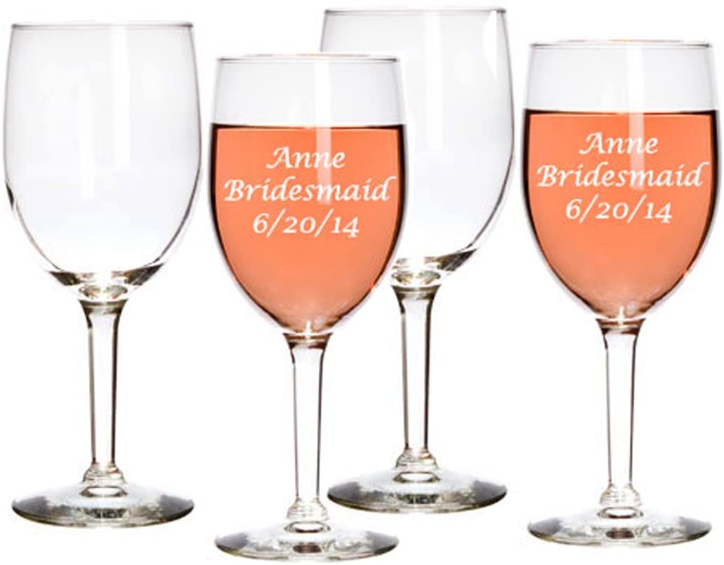 10 oz Personalized Wine Glasses