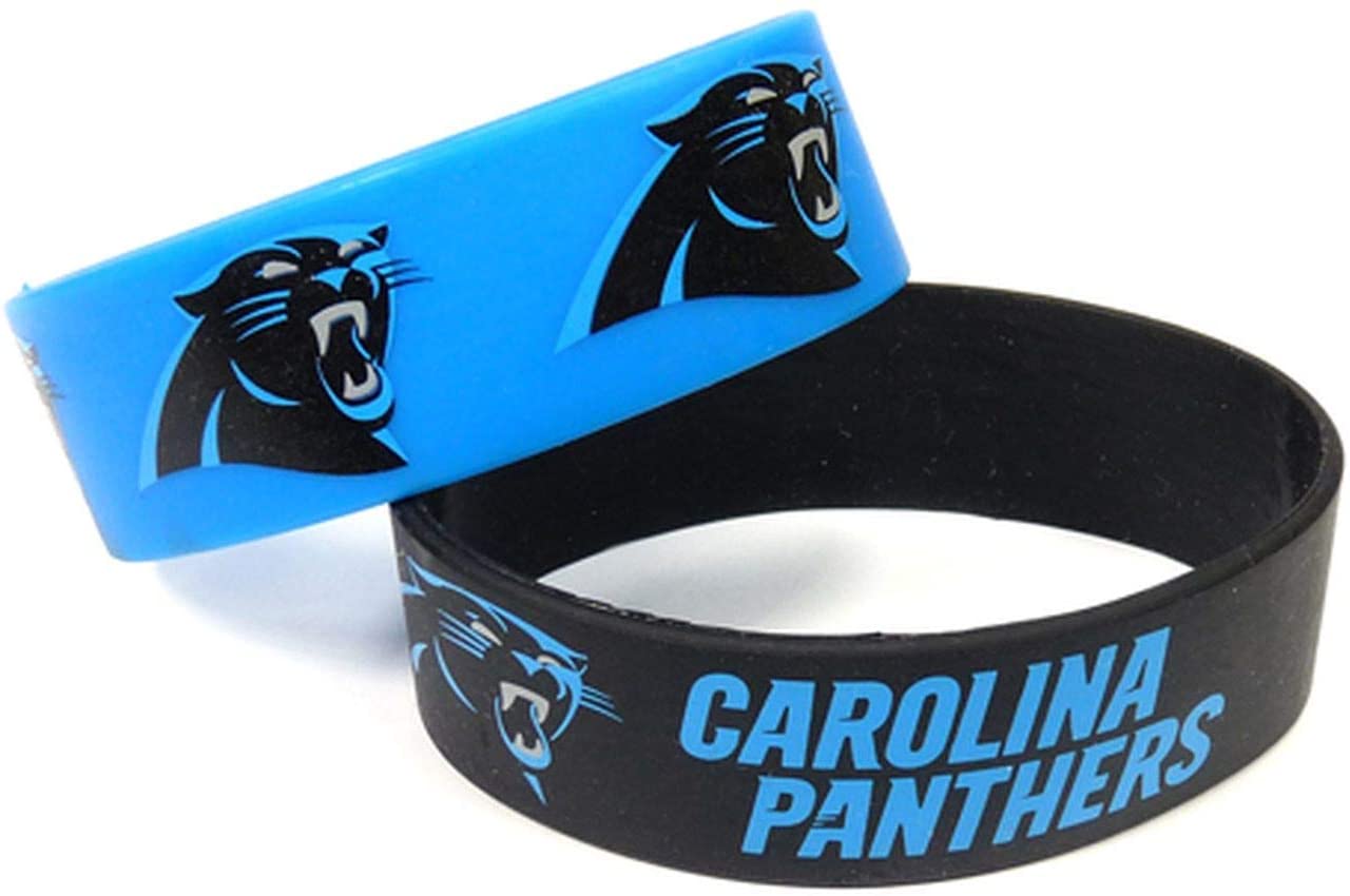 NFL Silicone Rubber Bracelet Carolina Panthers