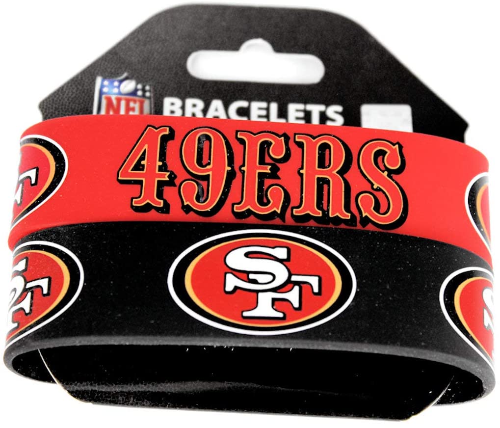 Silicone Rubber Bracelet San Francisco 49ers