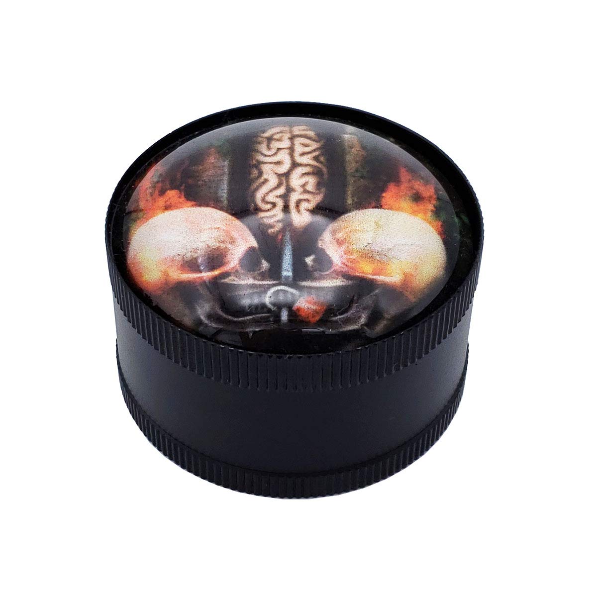 Herb Grinder 2.2 Inches 4 Piece Metal Grinder, Blue Cross