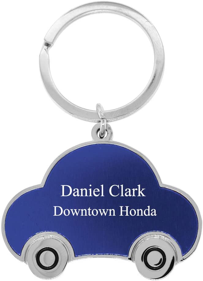 Personalized Car Shapel Key Chain - Free Laser Engraving