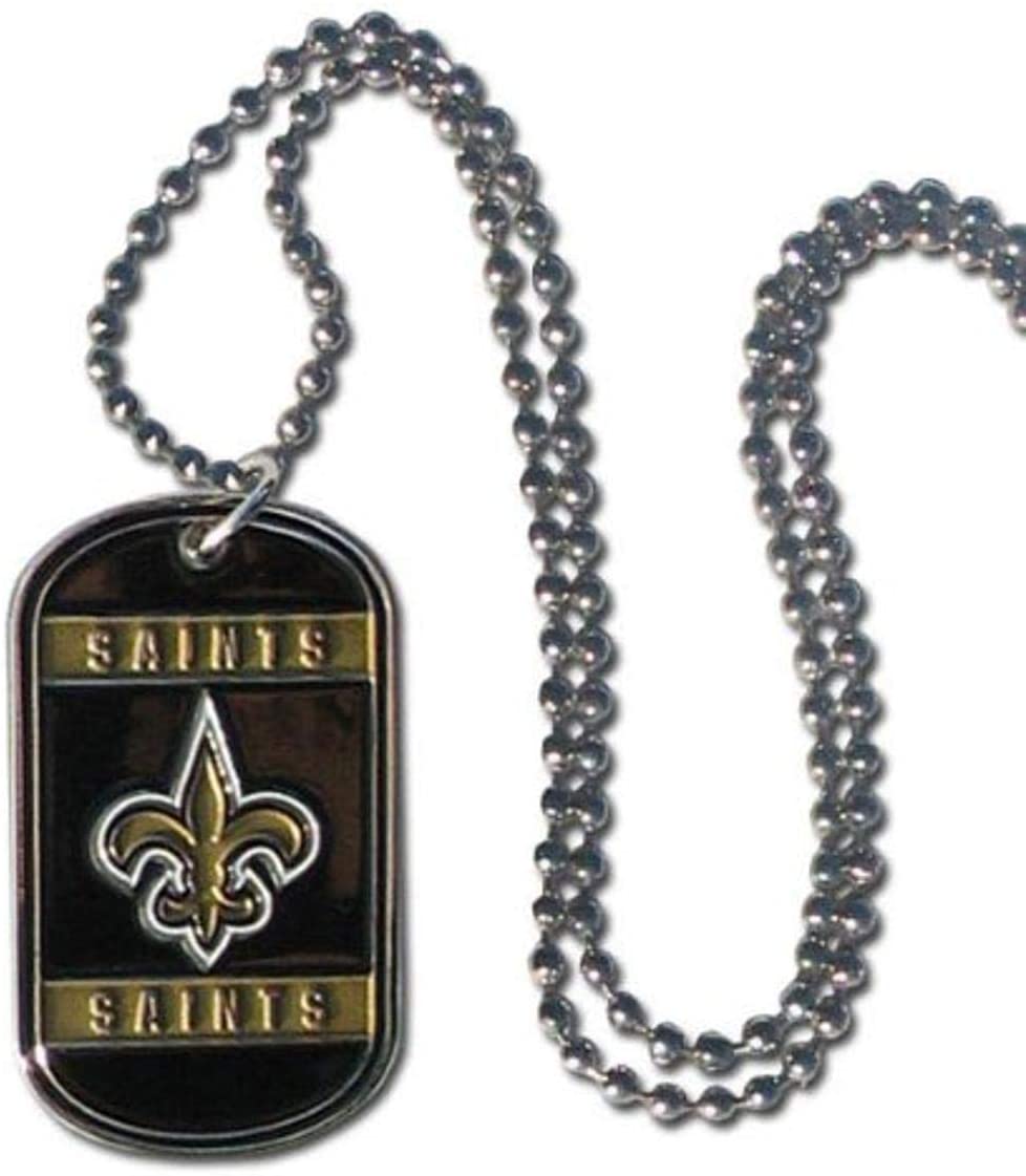 New Orleans Saints Para cord necklace with dog tag