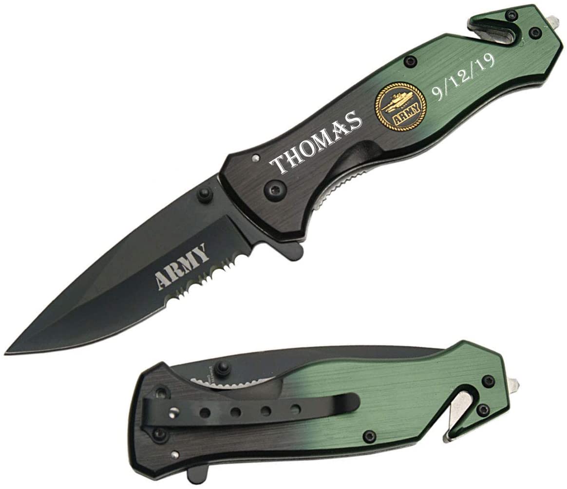 4.5" ARMY RESCUE FOLDING KNIFE