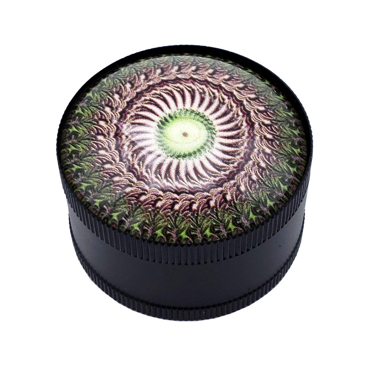 Herb Grinder 2.2 Inches 4 Piece Metal Grinder, Abstract