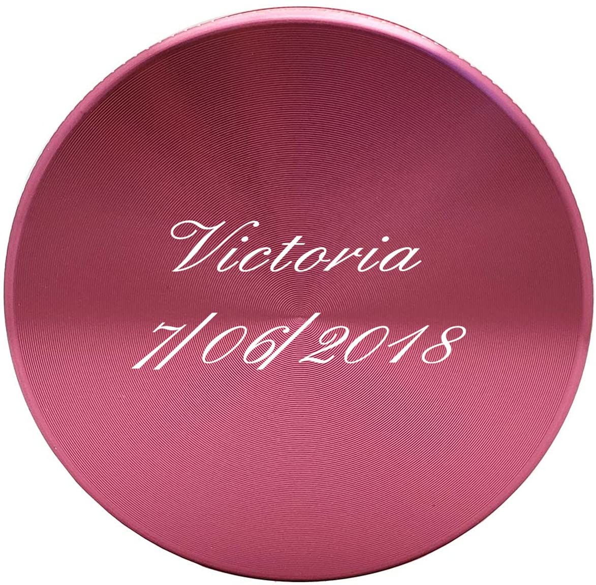 65mm Pink Metal Spice Herb 4 Part Grinders