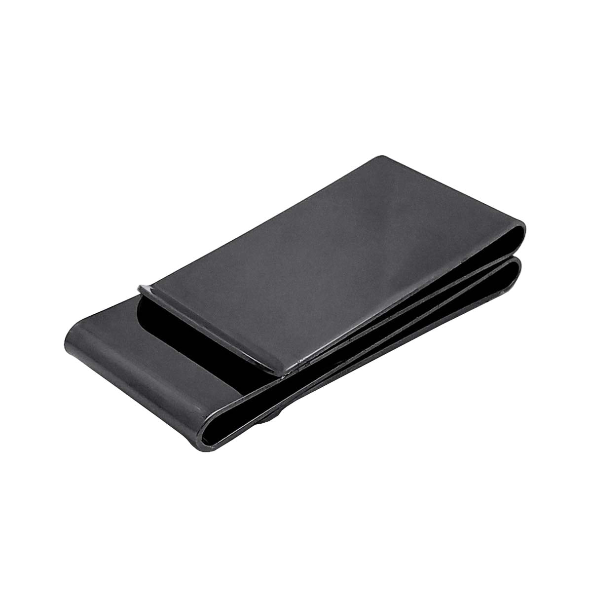 Personalized Double Sided Metal Money Clip Free Engraving Black Ice