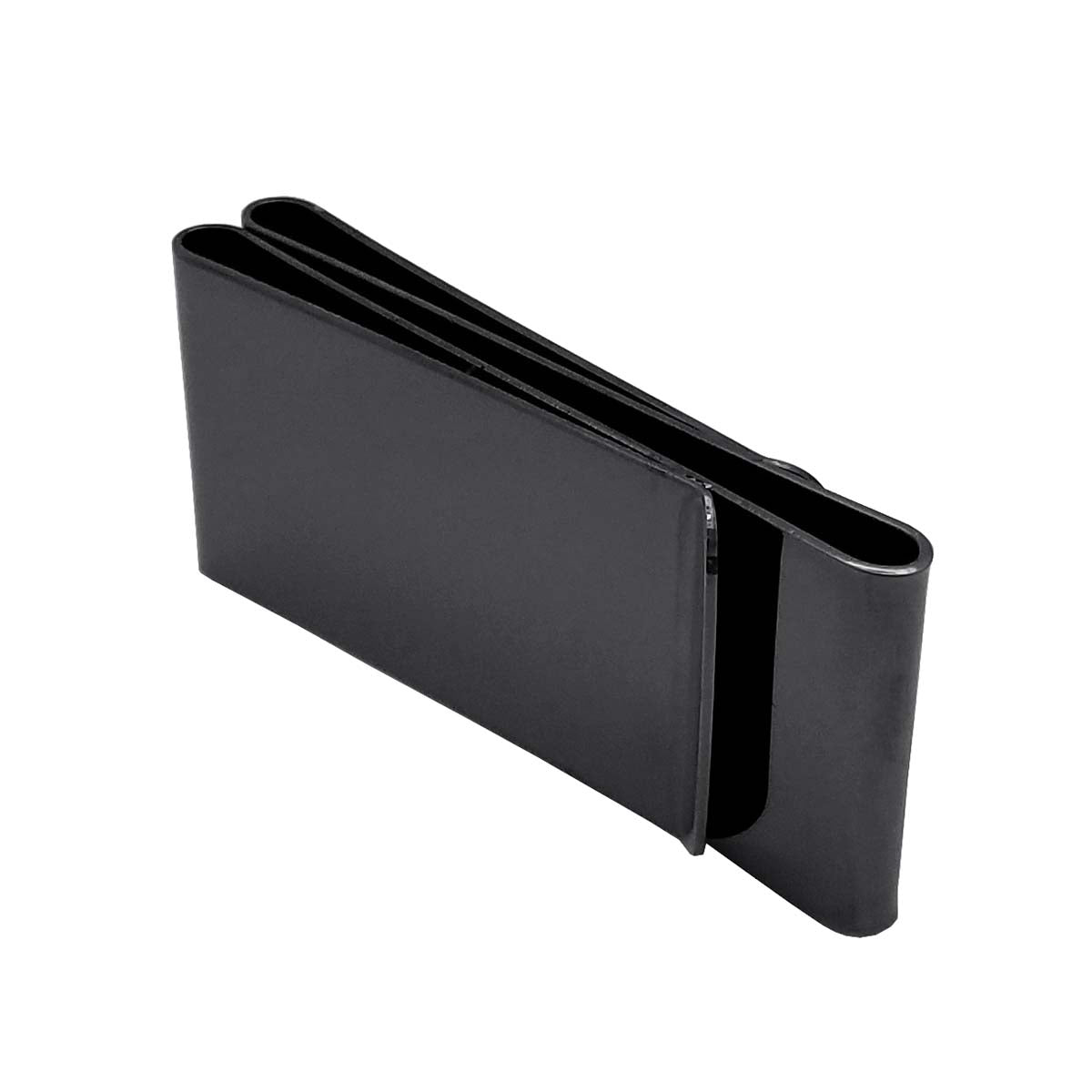 Personalized Double Sided Metal Money Clip Free Engraving Black Ice