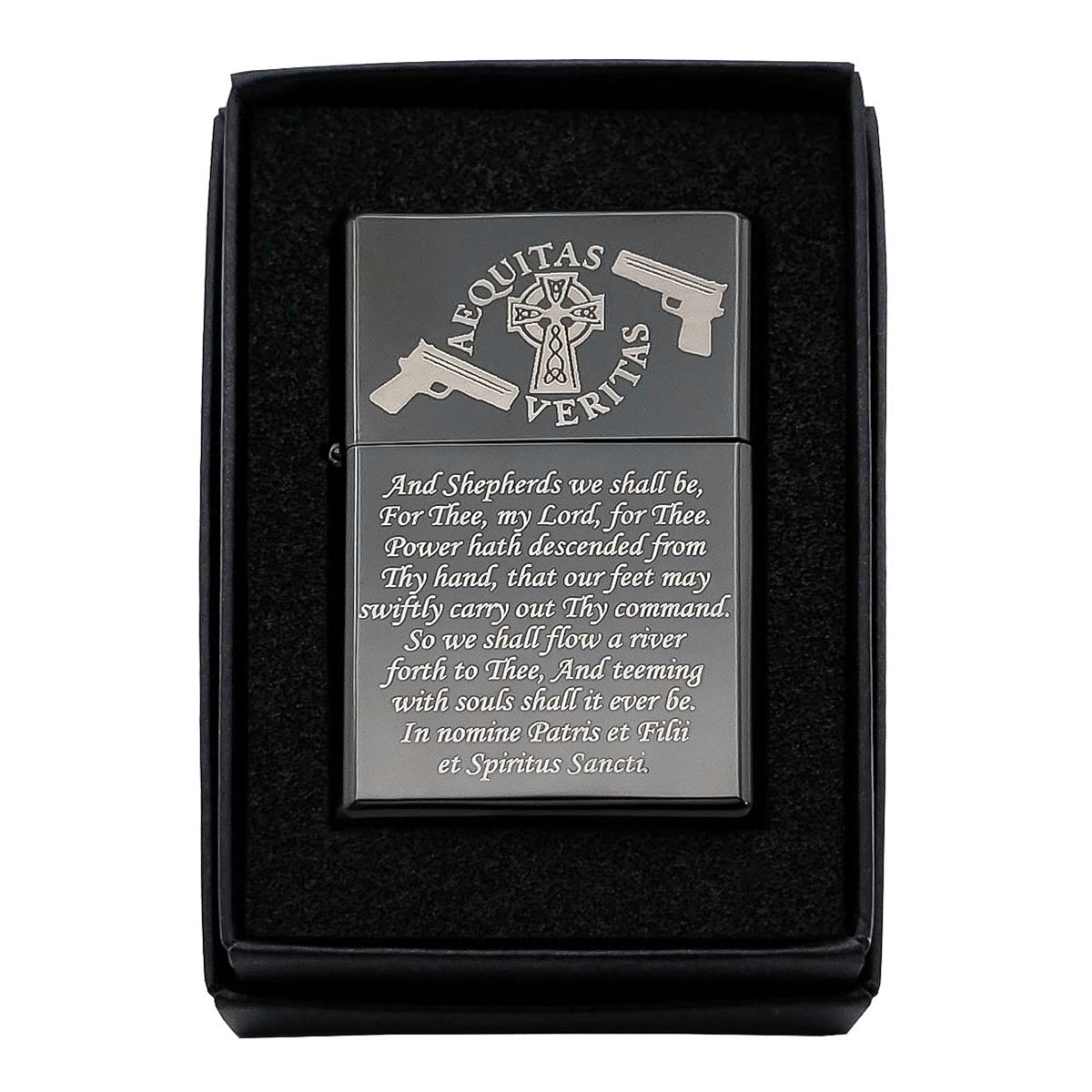 Boondocks Saints Prayer Finish Wind Proof Oil Lighter