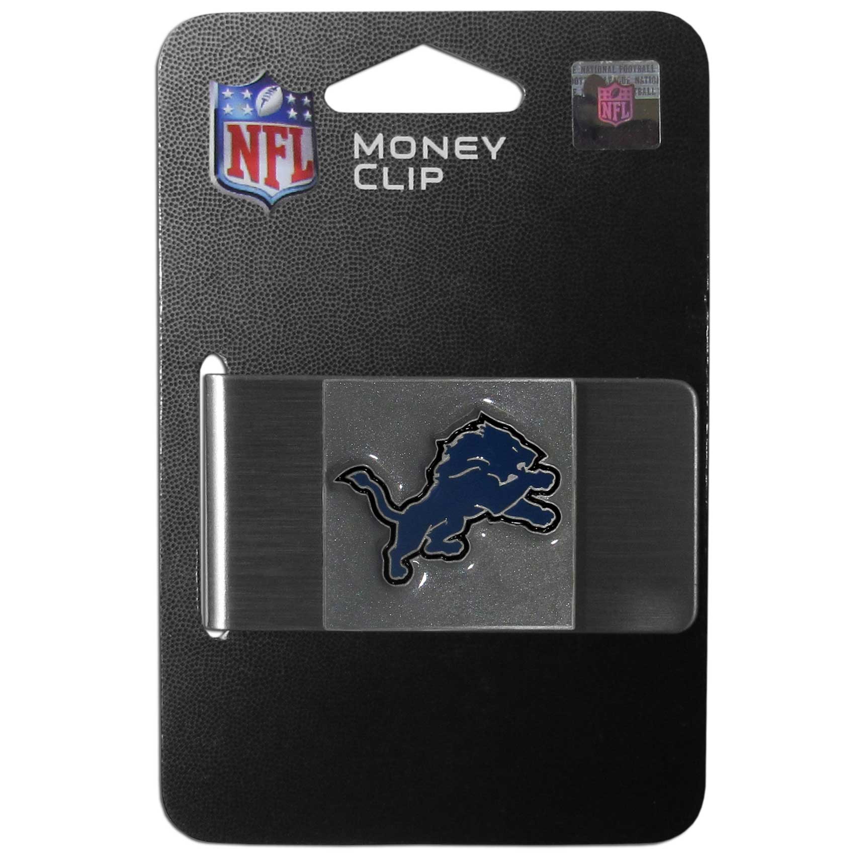 Detroit Lions NFL Steel Money Clip