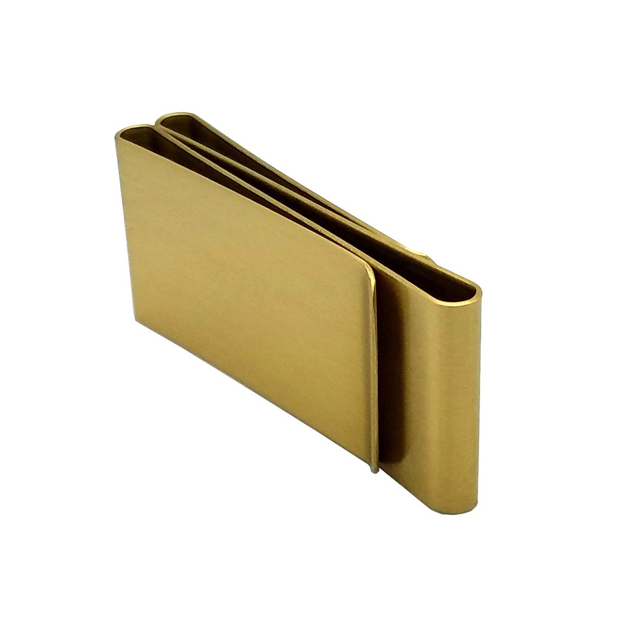 Personalized Double Sided Metal Money Clip Free Engraving Gold Tone